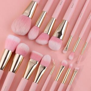 Premium Pink Makeup Brush Set